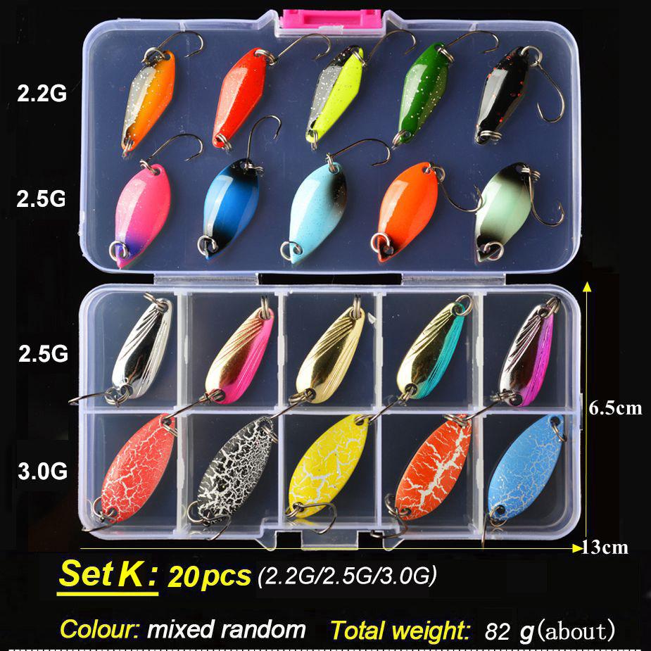 TOMA Trout Spoon Lure Set Metal Bait 2.5g 3g 4.5g 5g mixed Colors Pesca Freshwater Fishing Tackle Isca Artificial Lake Fishing