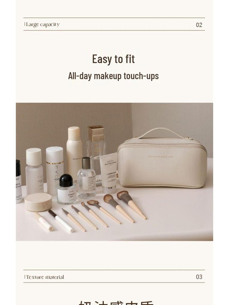 Portable Travel Makeup & Toiletries Bag - Advanced Carry-On Storage