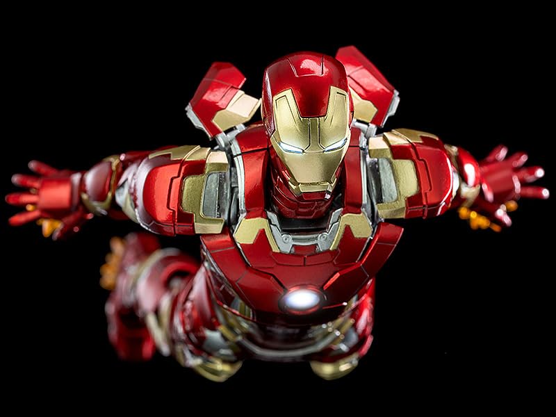 Figurină de acțiune pictată Scară Saga Infinitului DLX Iron Man Mark 43 Zinc și alt metal 1/12 ABS, PVC, Aliaj, (Reeditare)