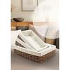 Handmade Woven Seagrass Storage Basket Organizer Bin for Desk Shelf Closet Farmhouse Decor for Snacks & Cosmetics