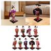Ethnic Japanese Geisha Girl Statue Miniature Figurine Free Standing Kimono Doll Asian Geisha Doll for Home Office Decoration