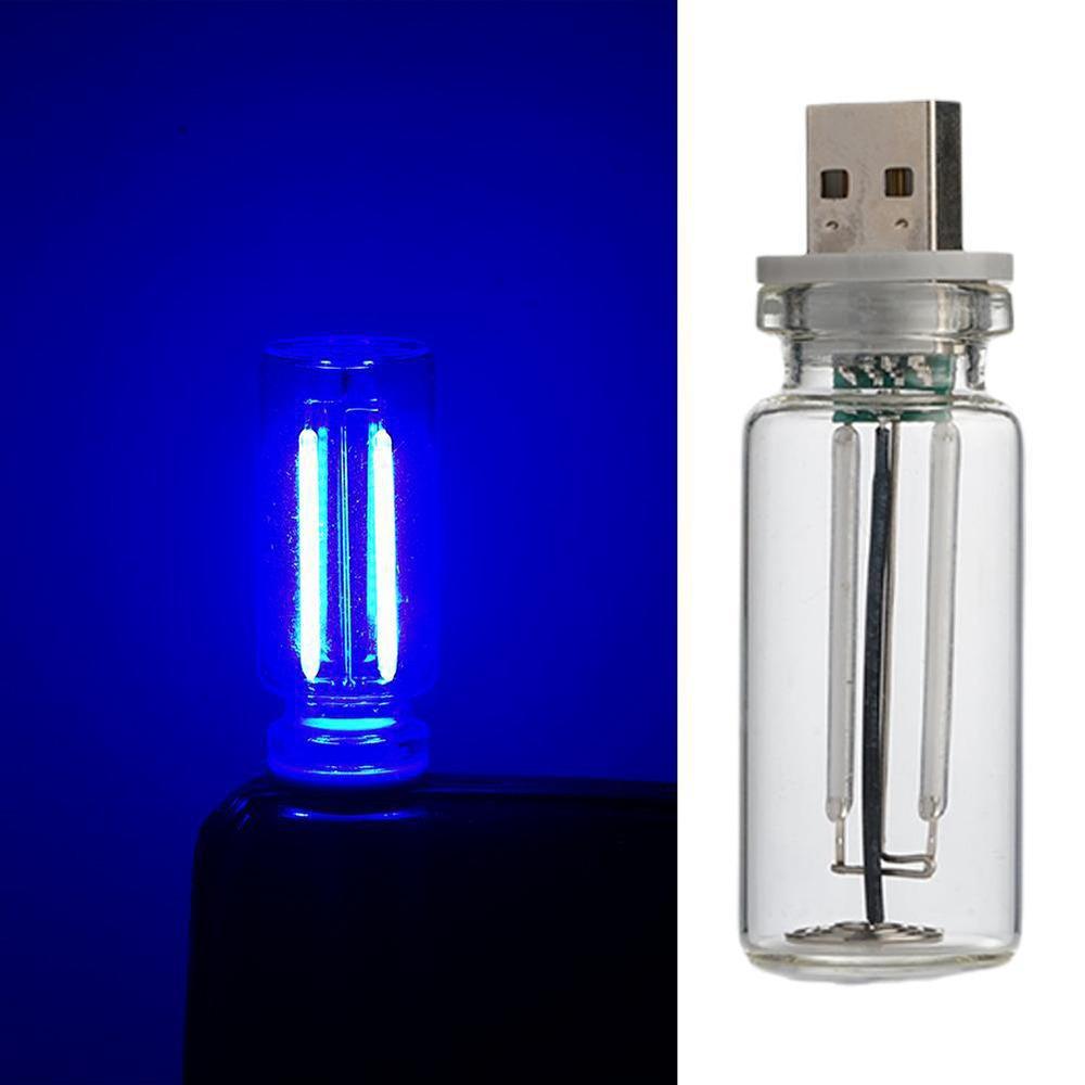 

Colorful Car Night Light Touch Control Atmosphere LED Portable USB Lamp Room Decor Blue Light