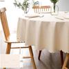 XinJingZhou European Style Oil-Proof PVC Round Tablecloth