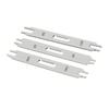 3Pieces Sturdy Zippers Threading Tool Two Side Head Easy Operations for Garments Luggage Craft