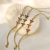 Fashion Full Diamond Leaf Bracelet Jewelry High Fashion Versatile Zircon Bracelet Women'S Niche Design Sense