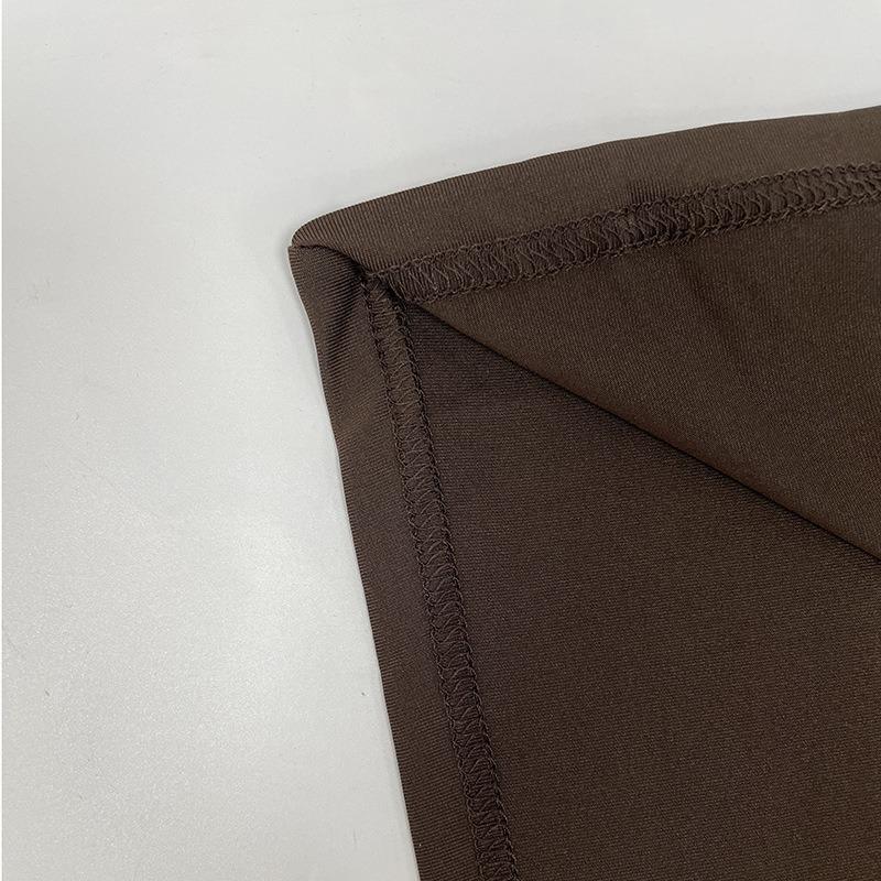 European and American Style Women's Autumn and Winter New Item Solid Color Fashionable Deep V Long Sleeved Waist Cinching Sexy Hip Hugging Dress