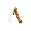 Hani. Japanese Hair Accessory - Gold Tassel Kanzashi for Coming-of-Age Ceremonies, Graduations, Weddings, Furisode, Hakama, Bridal, and