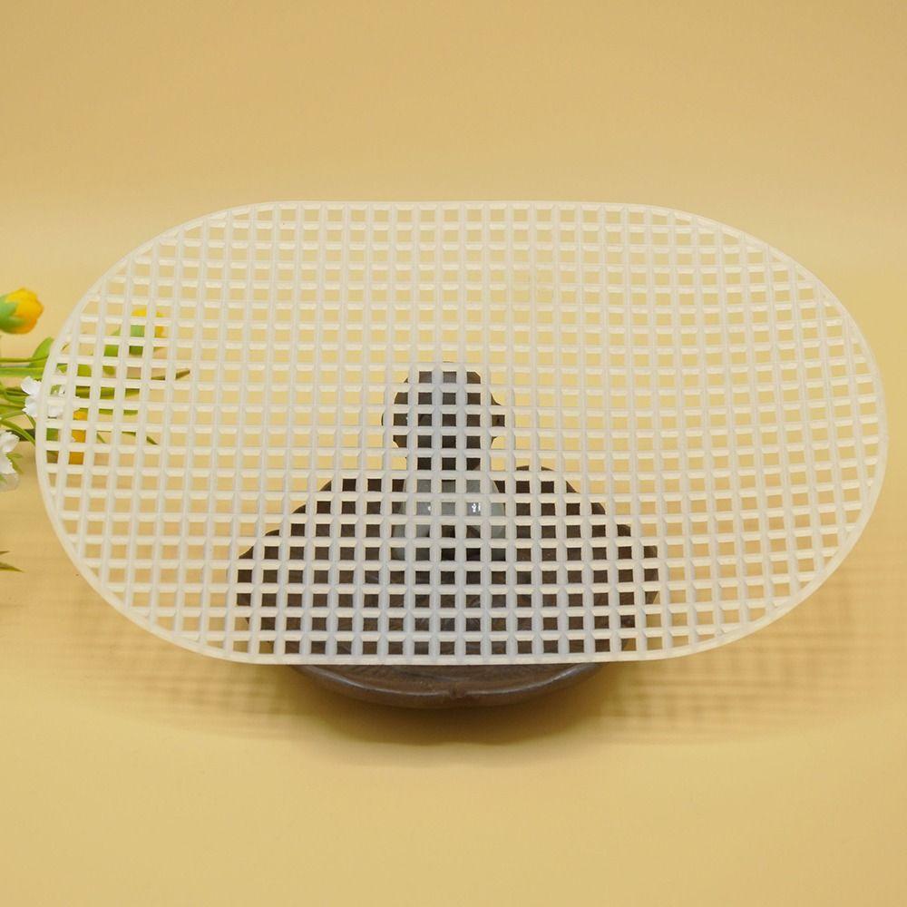 DIY Plastic Weaving Plastic Mesh Cloth Oval Handmade Bags Making Grid Hook Craft Bag Fixed Grid Sheet Bag Accessories