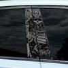 1pc/2pcs JDM Ninja Car Stickers Car B-pillar Vinyl Decals Waterproof Auto Center Pillar Sticker Cover Scratches Vehicle Decor