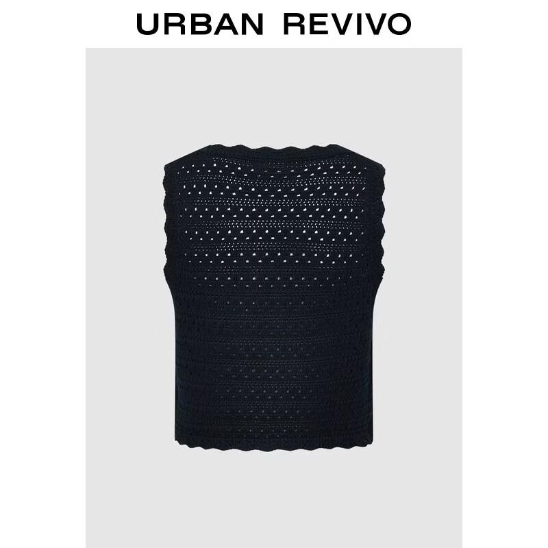 UR Women's Romantic Embroidered Hollow-out Knit Cardigan