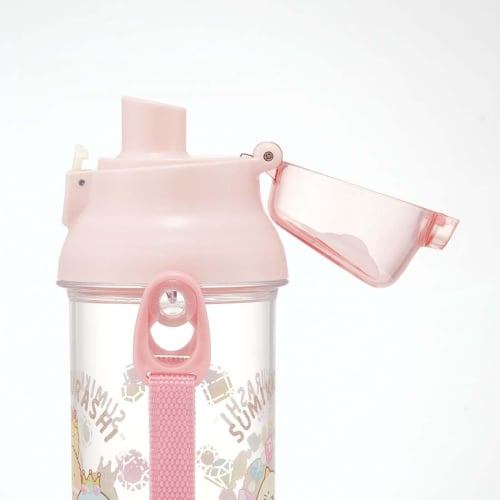 Skater Water Bottle 480ml Sumikko Gurashi Mole House Sanrio Plastic Clear Bottle for Children Made in Japan PSB5TR-A