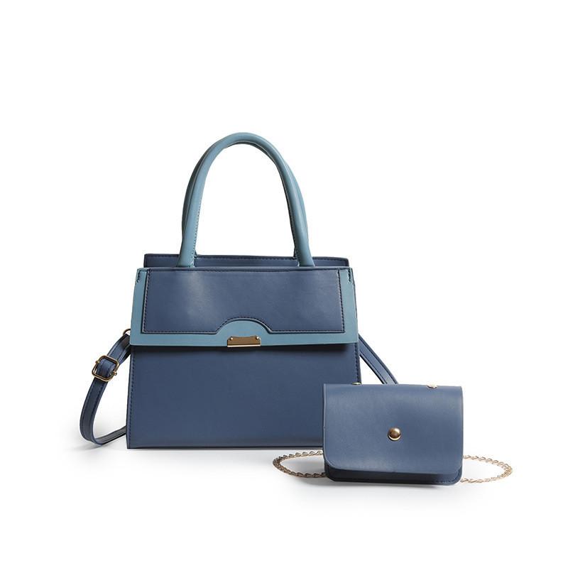 2024 New European And American Retro Shoulder Bag Vintage Style Colorblock Large Capacity Crossbody Bag