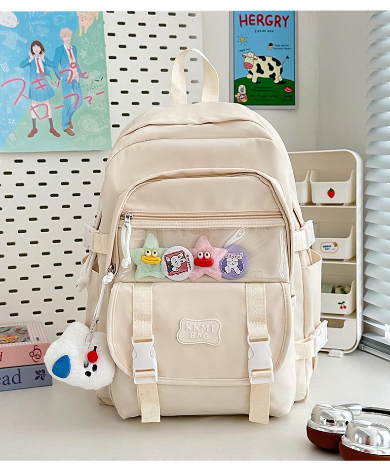 Korean Girl hearted Junior High School Students with Large Capacity and Multi-functional Ins Style Japanese High quality Backpack