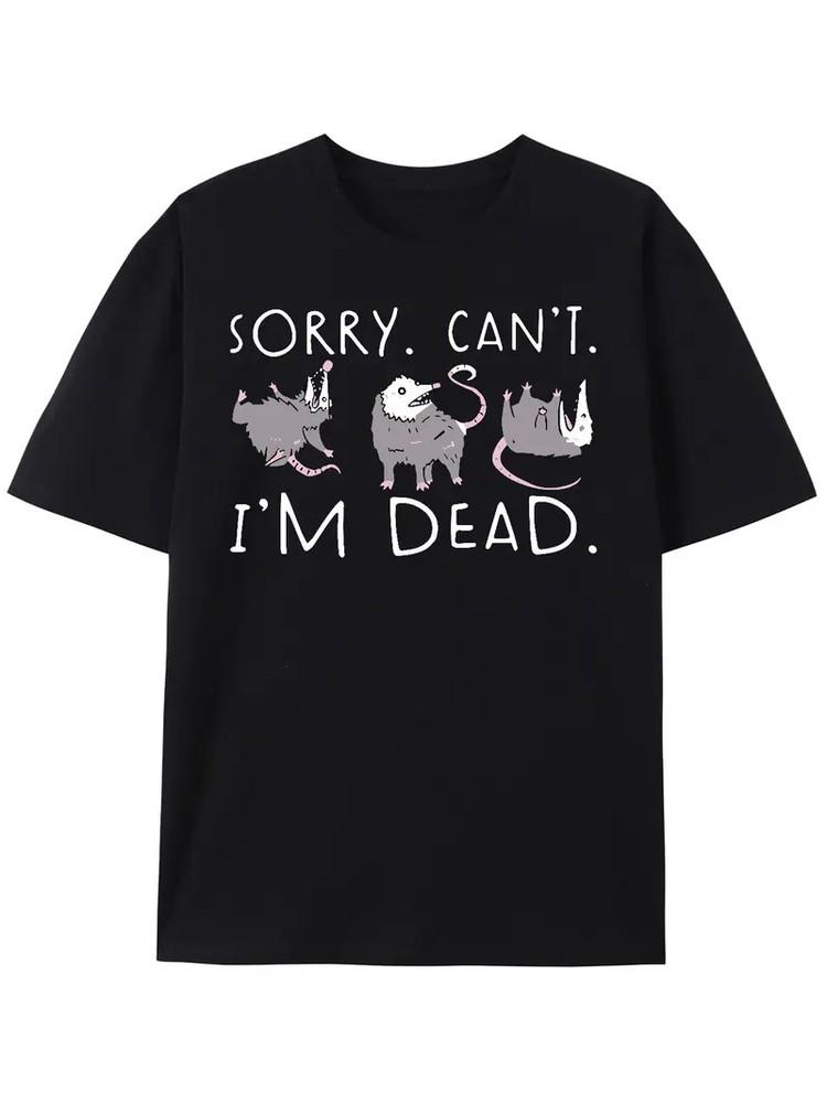 Possum T Shirt for Opossum Lover Funny Graphic T-Shirt Anxiety Attack T Shirts C Unisex T-Shirt XXL