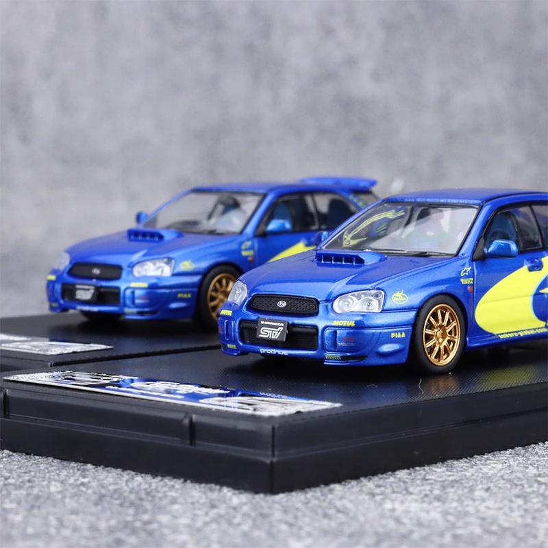 In Stock Furuya 1:64 Subaru Impreza Wrx Sti 8th Generation Rally Painted Series Alloy Miniature Car Models Custom Toys Gifts