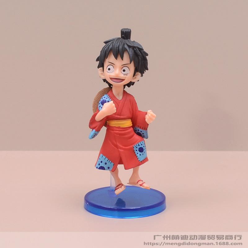 10Pcs/set One Piece Anime Figure Luffy Sanji Nami Zoro Chopper Frank Robin PVC Action Figure Model Children Dolls Gift Toys