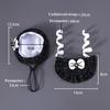 Cat Beret Suit Adjustable Flower Cat Dog Pearl Bow Bib Woven Pet Saliva Towel Wedding Party Bowknot Embroidery Princess Suit
