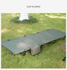 Ultralight Portable Military Cot: Aluminum Alloy Folding Bed for Single Person Camping
