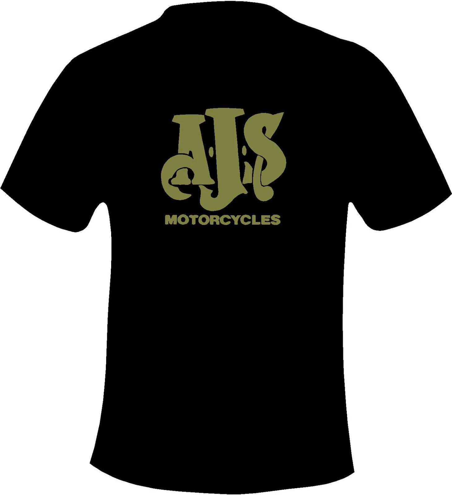 Men s and Women s T-shirts AJS Motorcycles Vintage Retro Motorcycle Printed T Shirt in 6 Sizes XXL