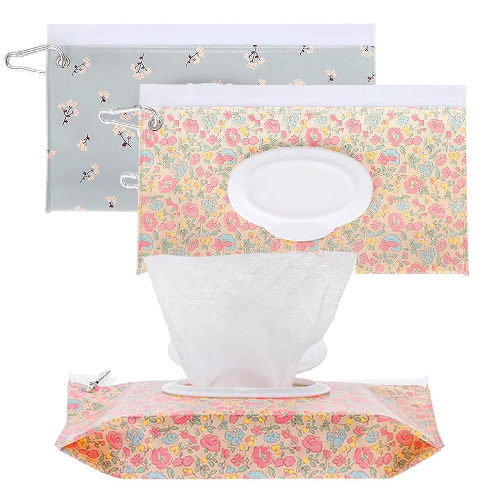 

Портативный многоразовый держатель для детских салфеток, контейнер для влажных салфеток для путешествий, легкая сумка-кошелек для влажных салфеток для подгузников розовый