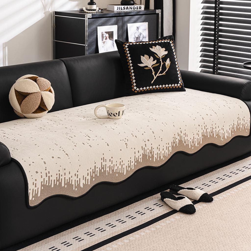 Premium Four-Season Universal Sofa Cushion Chenier Non-Slip Special-Shaped Sofa Cover Cloth Anti-Cat Scratch And Anti-Run Sofa Seat Cushion
