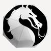 1pc Mortal Kombat Symbol Automatic Folding Umbrella - Sturdy 8-Rib Polyester Canopy,Sun-Defying Travel Companion yy251023132