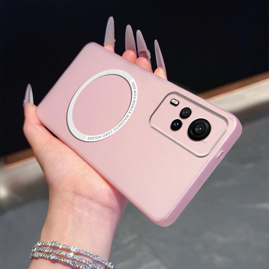 Magnetic Semi‑Transparent Matte Phone Case for Vivo Y53s 4G,Y51,Y31 2020 Soft TPU Shockproof Cover