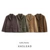 Kaslead New Arrival Women's Fashion Style Stylish Simple and Versatile Suede Single-Breasted Suit Outwear