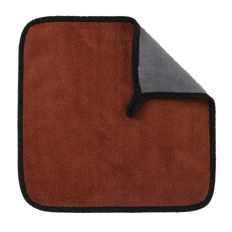 Super Absorbent Coral Fleece Car Wash Towel - Thick, Soft, and Gentle for Drying and Cleaning Vehicles