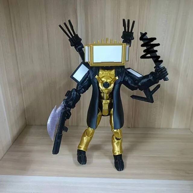 Skibidi Toilet Giocattolo Articolato 3D Skibidi Toilet Manichino 13 Drillman Figura Drill Man Figura Articolata Skibidi Toilet Giocattolo TV Man