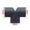 FENG GUO 42/60/75mm Car Heater Duct Pipe Joiner Connector Heater Duct Straight Joint Hose Tube Connector (T 60MM)