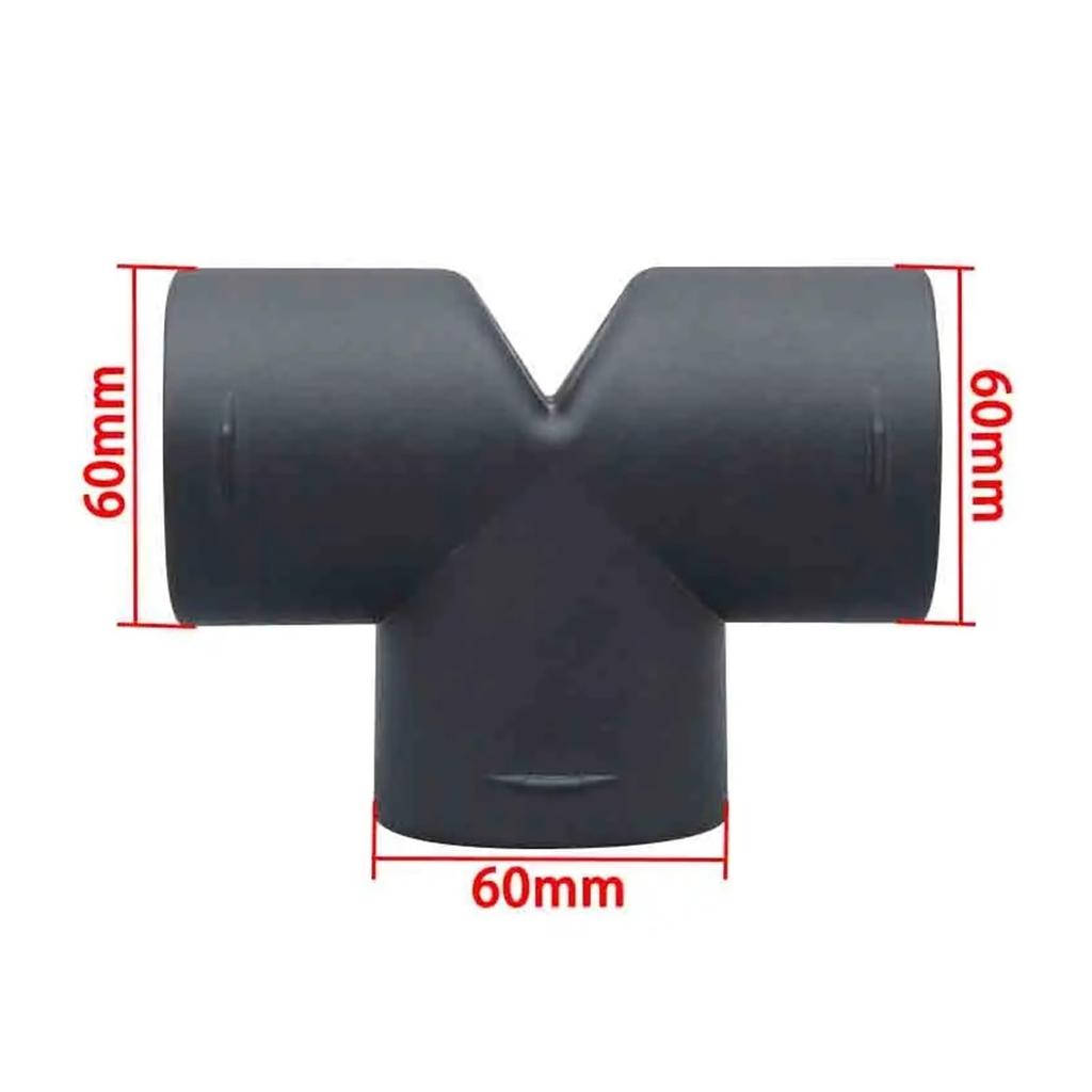 FENG GUO 42/60/75mm Car Heater Duct Pipe Joiner Connector Heater Duct Straight Joint Hose Tube Connector (T 60MM)