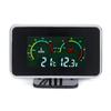 2in1 12V-24V LCD Digital Gauge Voltage Pressure/Water Temp Meter W/ Alarm M10 -40 - 50℃