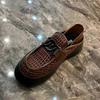 Black Brown Casual Business Loafers Man Platform Shoes Sandals Women Shoe Man Slip on Mules Half Shoes Man