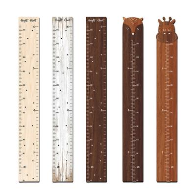 Portable Wood Height Enhancer Convenient Height Measurement Wall Sticker Ruler