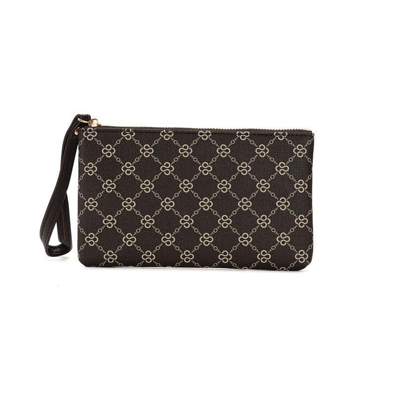 

Vintage Design Pattern Handbags for Women Men Phone Bags Long Zipper Purse Artificial Leather Card Holder Wallets 19*10*2.5cm