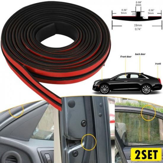 1/2set 3 Metre Car Windshield Edge Guard Protector Mold Trim Strip T Shape Seal