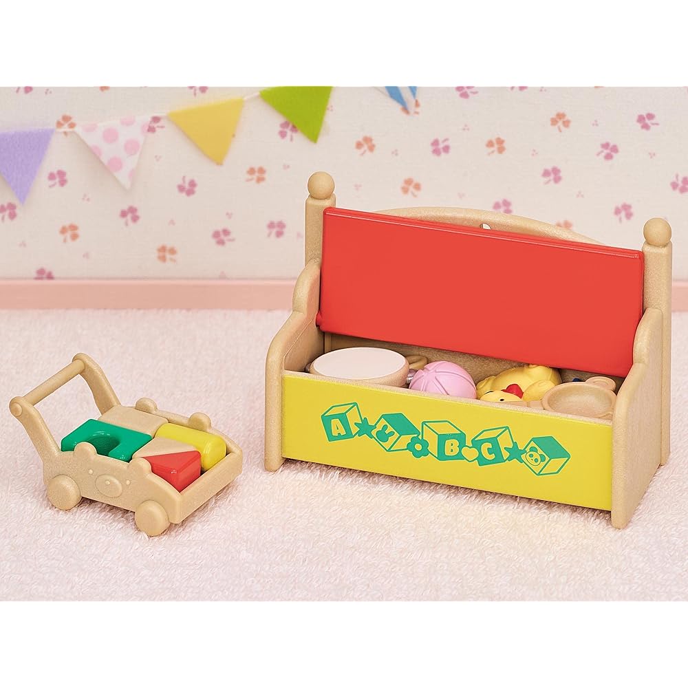 Sylvanian Families EPOCH Doll and Furniture Set White Rabbit and Panda Babies 3 Years and Up Toy Dollhouse