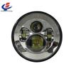 7-Inch Round LED Headlight for Jeep, Harley, Motorcycle - High/Low Beam, Silver