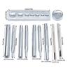 11 Pieces Leather Puch Tool Set Leather Craft Tool with Base Leather Punch Snap Kits Leather Craft Punch Hole Tool Kits