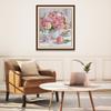 Joy Sunday Cross Stitch Kit Roses In Full Bloom HD Pattern Aida 16/14/11CT Counted Printed Canva DIY Embroidery Kit Decoration