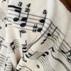 Piano Music Sheet Blanket Flannel Music Notes Throw Blankets for Teacher Adult Kids Music Lovers Gifts Decor for Home Bed Couch