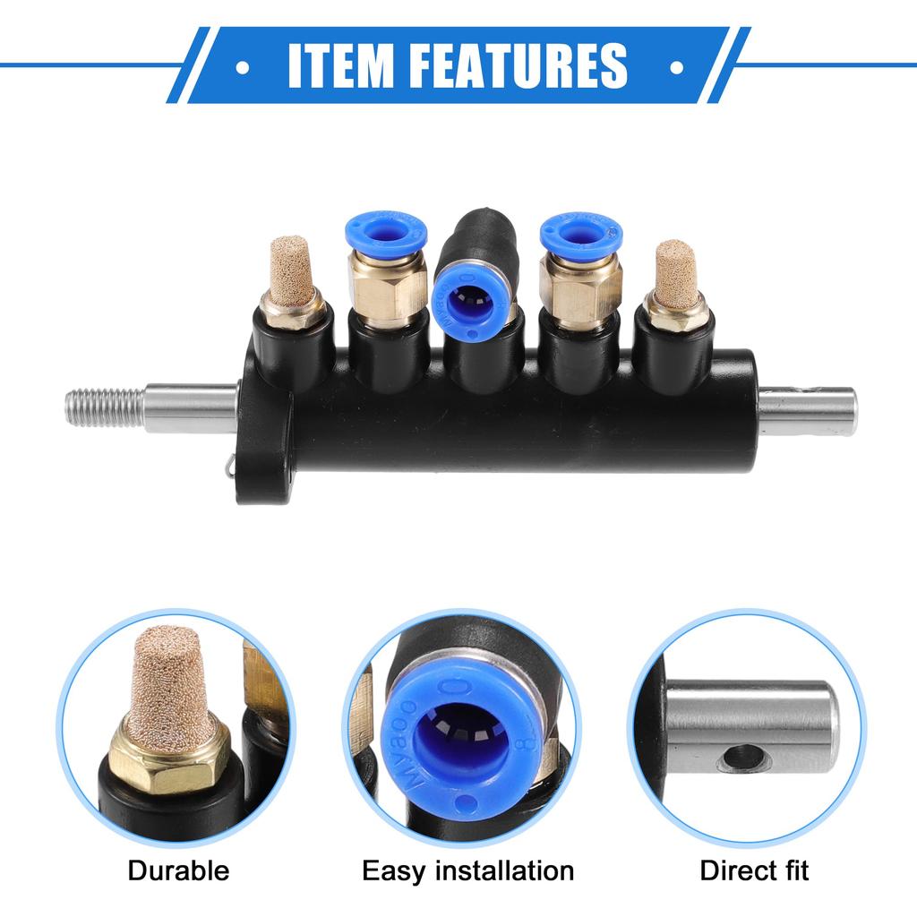 VekAuto Air Control Valve Foot Pedal, 6.10"x2.05"x2.32" Tire Changer Machine Part, Universal Car Tire Replacement Metal, Black