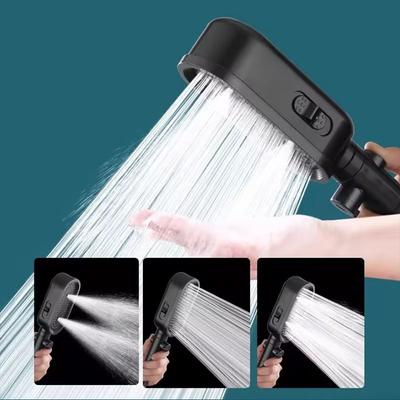 High-Pressure Shower Head with Filter, 3 Spray Modes & Anti-Clog Silicone Nozzles, Fluoride Removal & 1-Click Pause