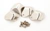 Fender Pure Vintage 2-Screw Mount Amplifier Corners, (4), Nickel