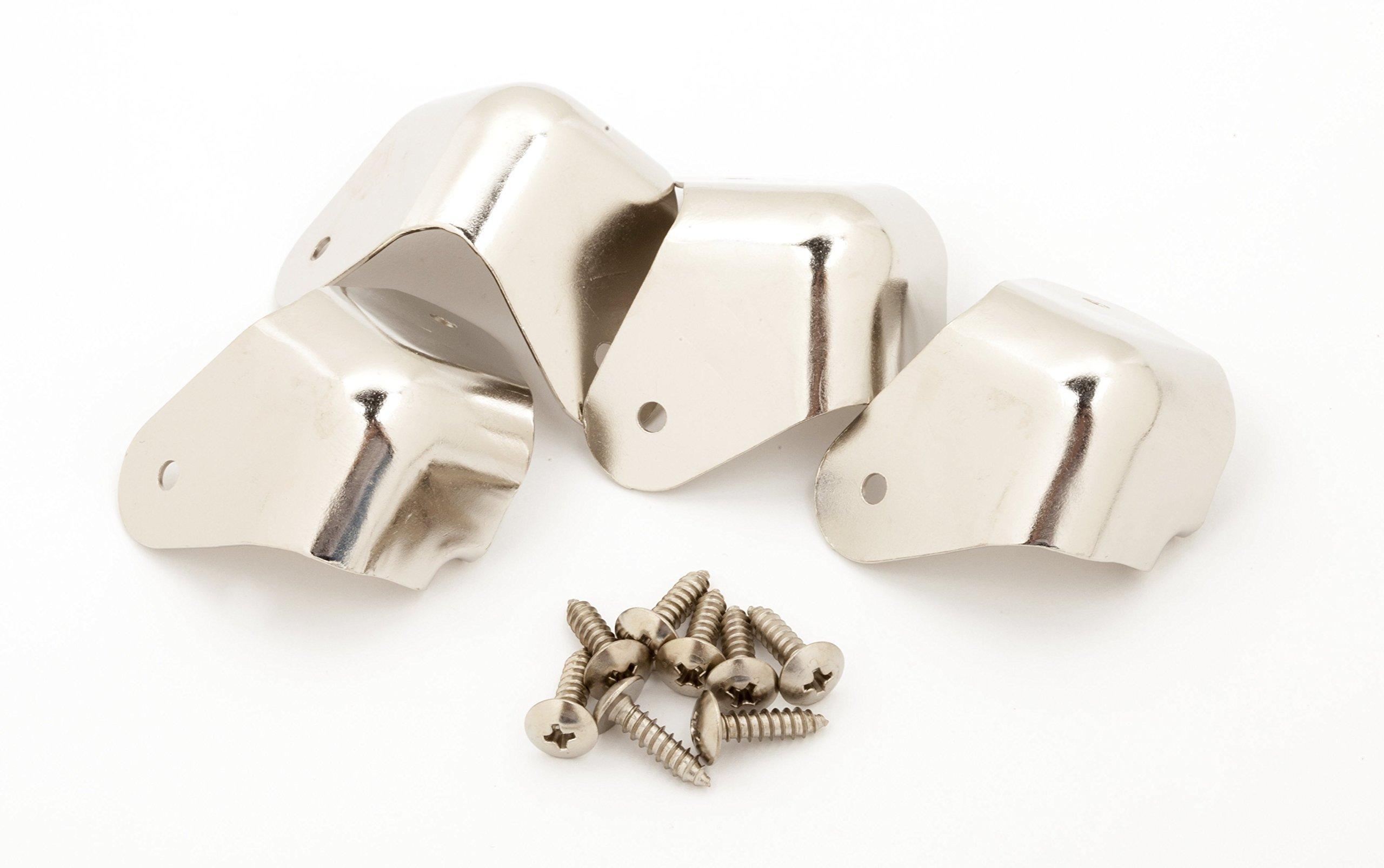 

Fender Pure Vintage 2-Screw Mount Amplifier Corners, (4), Nickel