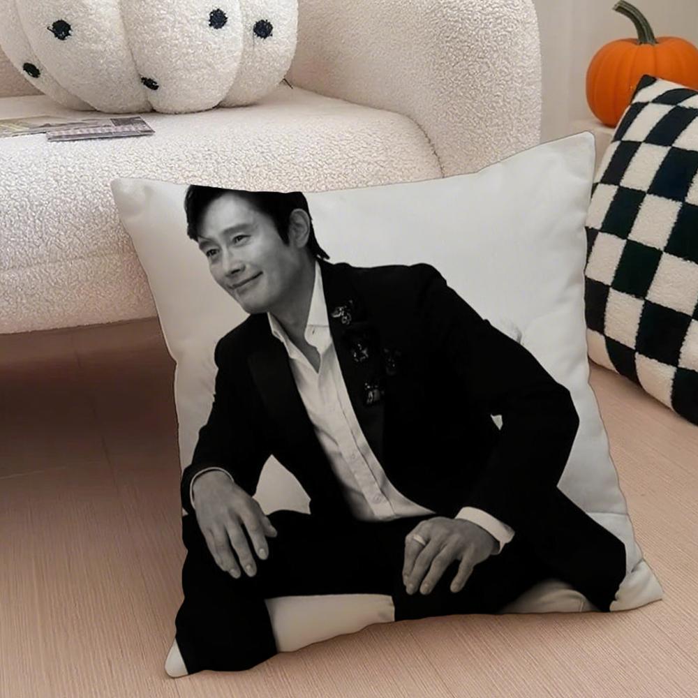 Musife LLee BByung HHun Actor Cushion Cover Throw Pillow Cover Hidden Button Durable Polyester Chair Cushion