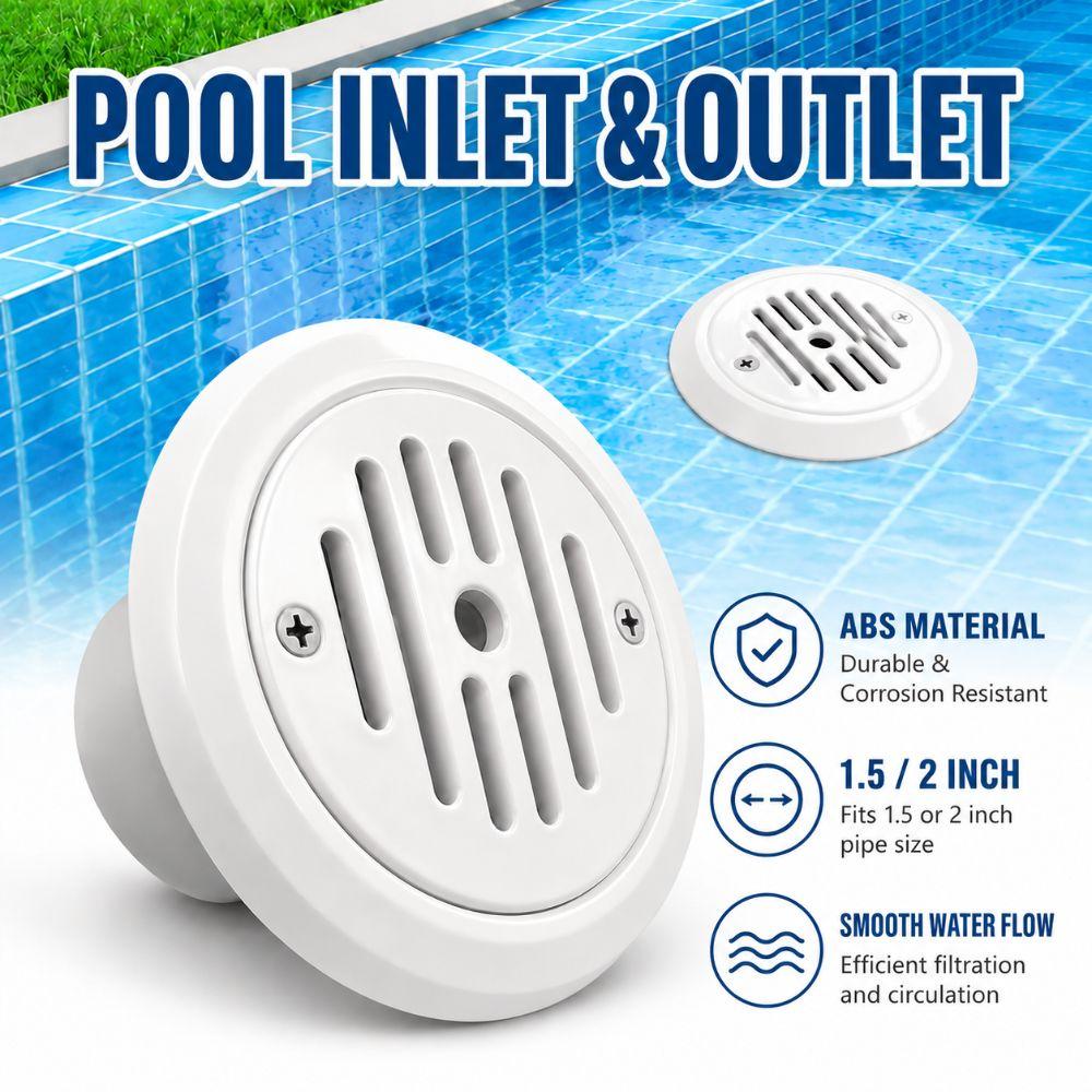 SP1424 Pool Wasserauslass 1,5 Zoll 2 Zoll Pool Einlass Fitting Tragbarer Poolablauf