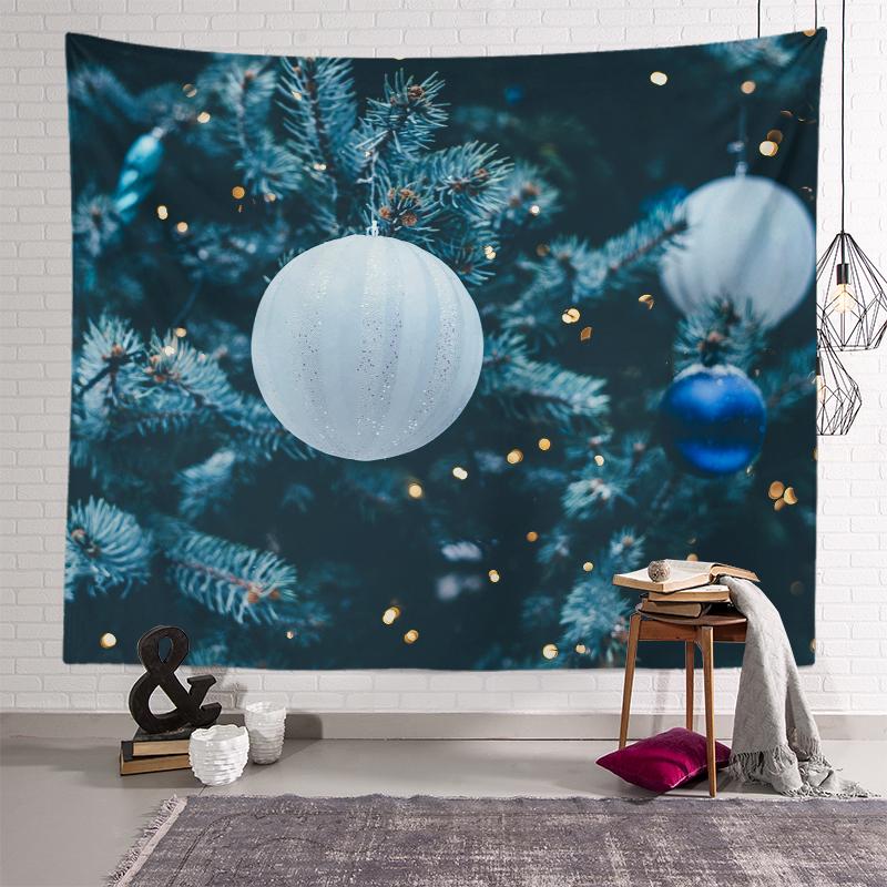 Christmas Tree Decoration Printed Pattern Tapestry Home Living Room Bedroom Wall Background Cloth Tapestry