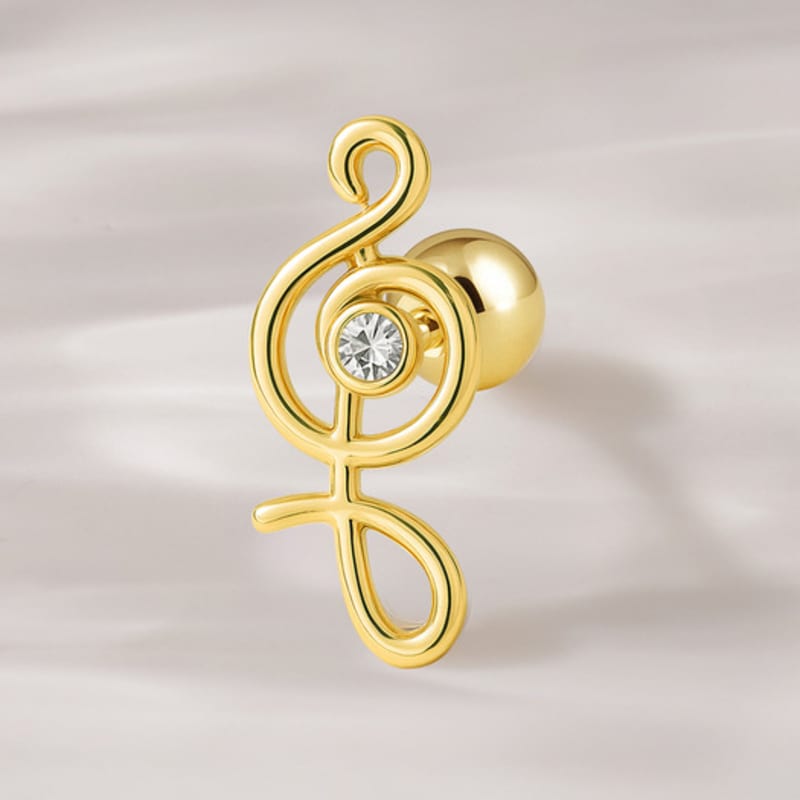 

JEWNEL 14K Melody Note Cubic Piercing Earrings Earrings (1 pair) (33,200 won)